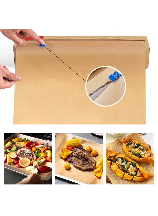 HOMESTAR Roll Parchment Paper, Food-Grade Non-Stick Baking Paper For Air Fryer & Oven, Double-Sided Silicone Coated, Oil Proof & Water Resistant, For Baking, Steaming, Freezing ,Space-saving (12In x 262Ft) - Image 4