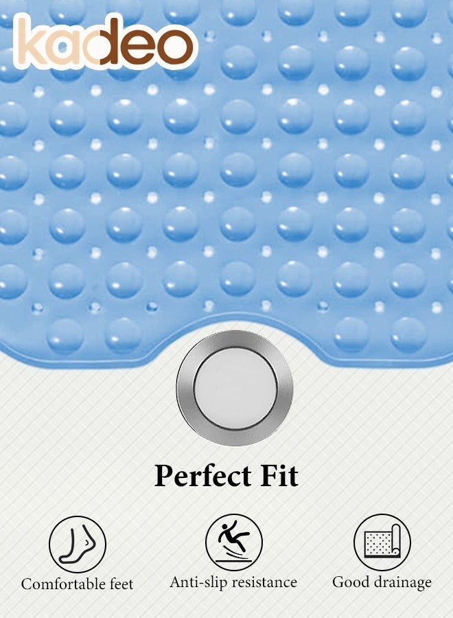 kadeo Bathtub Mats for Shower Tub, Extra Long Non-Slip, Bath Mat with Drain Holes and Suction Cups, BathMat for Bathroom with Machine Washable 39*100CM - Image 5