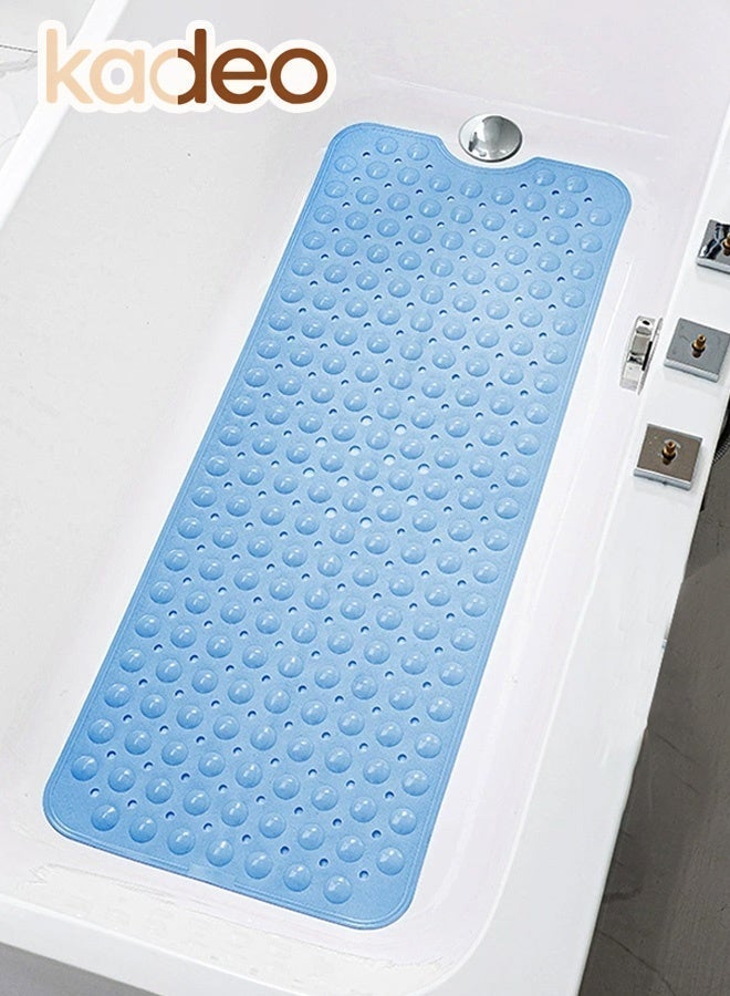 kadeo Bathtub Mats for Shower Tub, Extra Long Non-Slip, Bath Mat with Drain Holes and Suction Cups, BathMat for Bathroom with Machine Washable 39*100CM - Image 2