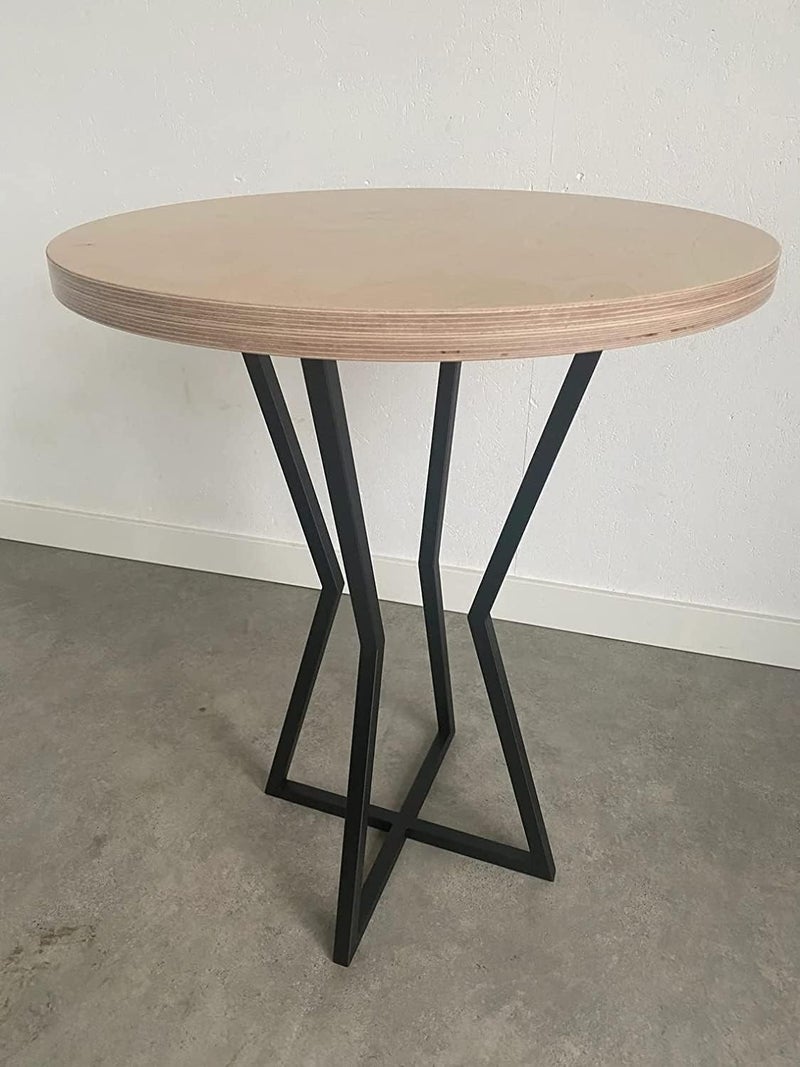 Reyox Furniture Metal Legs for Table Dining Table Legs for Kitchen Modern Industrial Style L DesignPack of 1 Black H71 cmW5cm - Image 2
