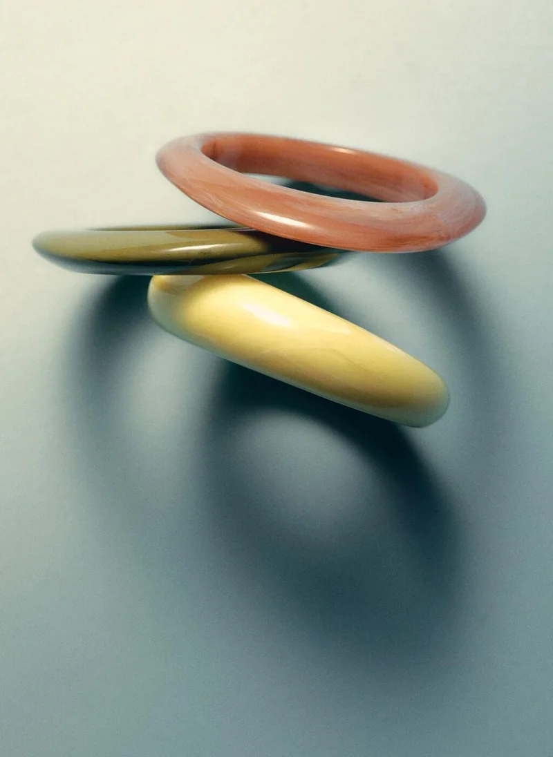 MANGO Set of 3 combined volume maxi bracelets