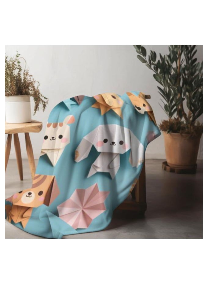 عام بطانية رقيقة من الفانيلا (دافئة ومريحة، ومناسبة للنوم واستخدام الألعاب وإزالة الغبار ومقاومة للرمل) 150 سم * 200 سم - 889 - Image 4