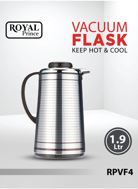 Vacuum Flask 1.9 Liter Black & Silver Color RPVF4