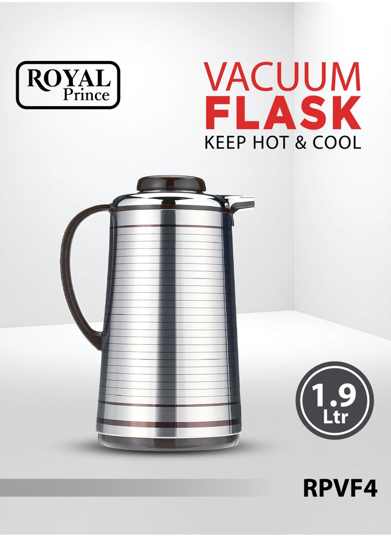Vacuum Flask 1.9 Liter Black & Silver Color RPVF4