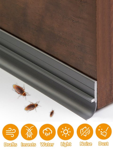 Door Draft Stopper Under Door Seal for Exterior/Interior Doors, Door Sweep Strip Under Door Draft Blocker, Soundproof Door Bottom Weather Stripping