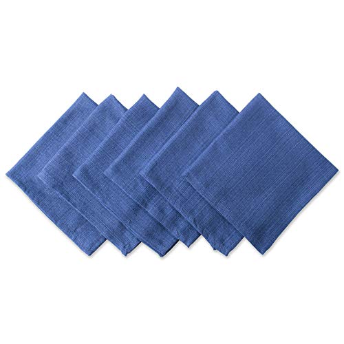 DII Variegated Tabletop Collection, Napkin Set, 20x20, Nautical Blue, 6 Piece - Image 1