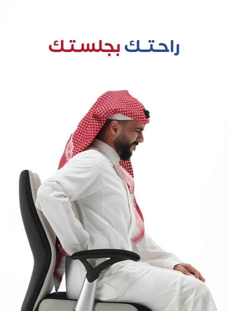 ريست وسادة مقعد لدعم أسفل الظهر - دعم مريح للظهر من إسفنج الذاكرة لتخفيف الألم وتصحيح الوضعية والراحة - وسادة كرسي تقويمية لكراسي المكتب ومقعد السيارة والاستخدام المنزلي - Image 5