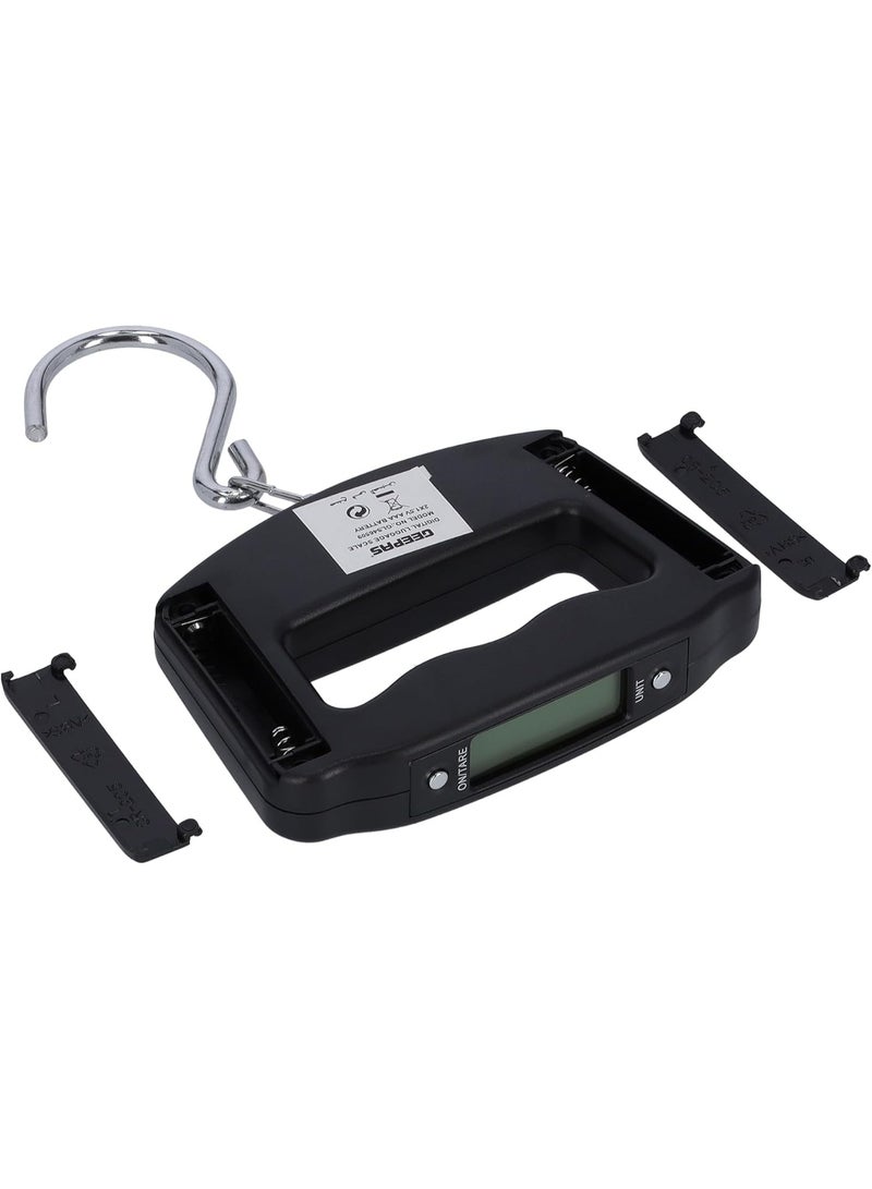 جيباس مقياس وزن محمول رقمي LCD صغير 50 كجم مع خطاف لتعليق الحقائب  - Image 4