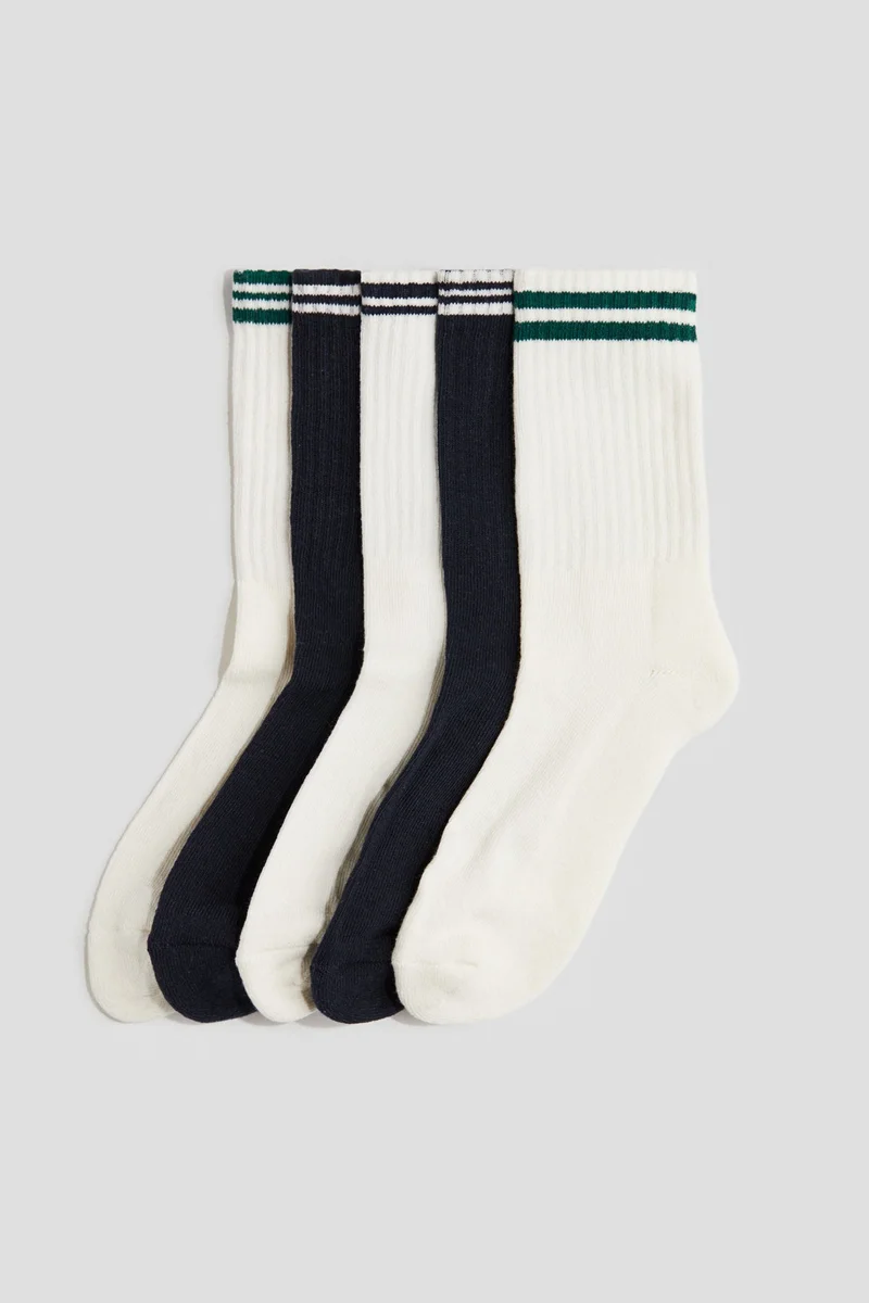 H&M 5-pack ribbed socks