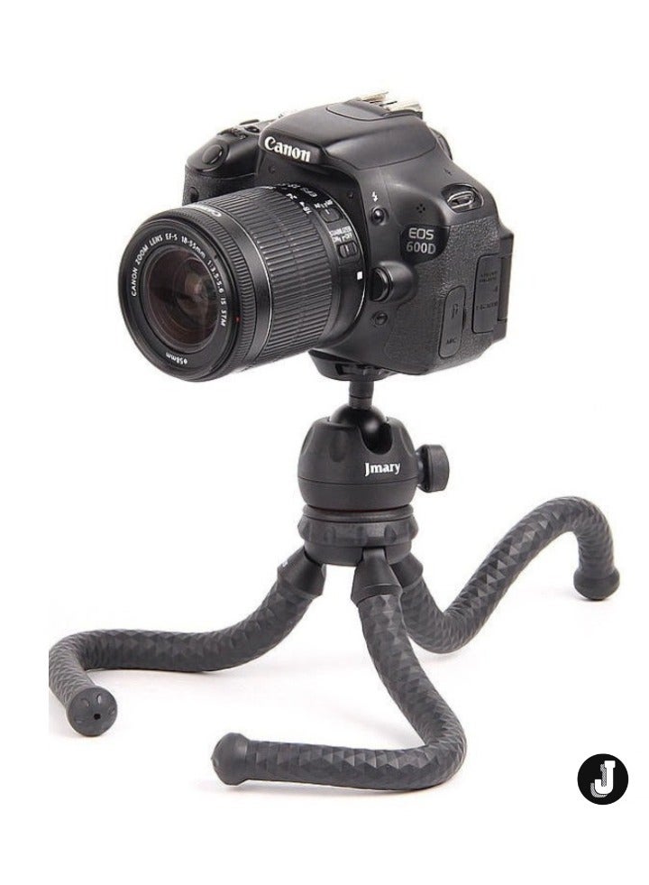 JAJEEK Flexible Lightweight Tripod with 360° Rotation – Durable Silicone-Aluminum Build, Universal Phone/Camera Compatibility, 1.5kg Load Capacity - Image 4