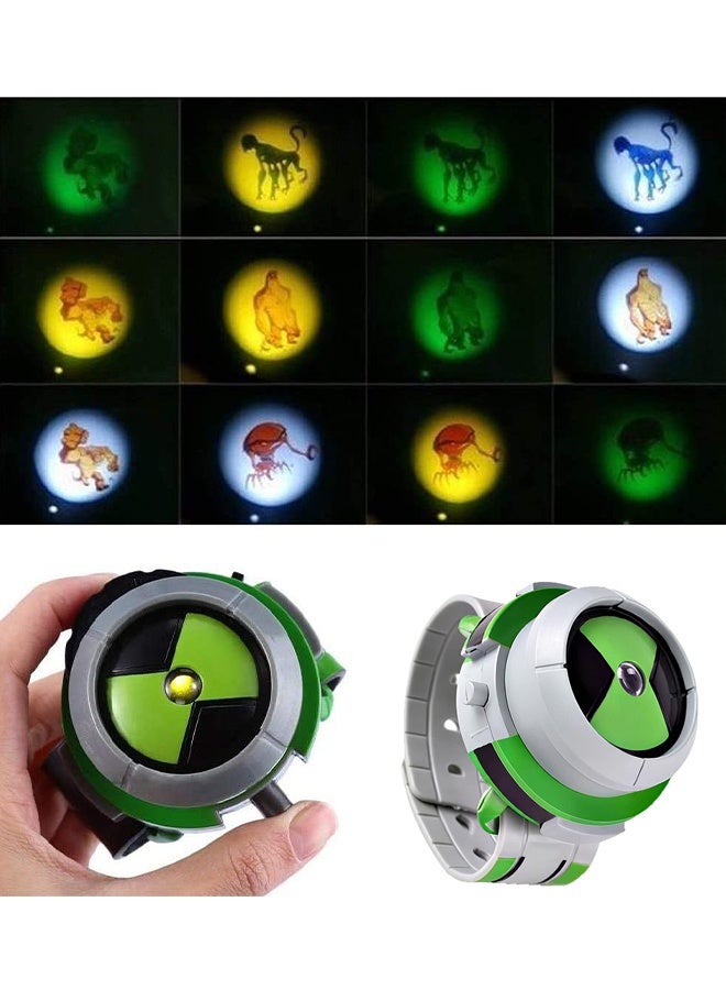 بن تن بن 10 ساعة الألعاب ، ألعاب بروجيكتور الفضائية النهائية شكل العمل ، Omnitrix بروجيكتور ساعة لعبة لوازم حفلة عيد الميلاد - Image 2