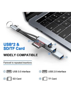Y&D USB C Hub 4-in-1 Docking Station Portable Compatible Type-C Interface Phones and Computers Support USB-A 3.0/2.0 Port SD/TF Reader  - Image 2