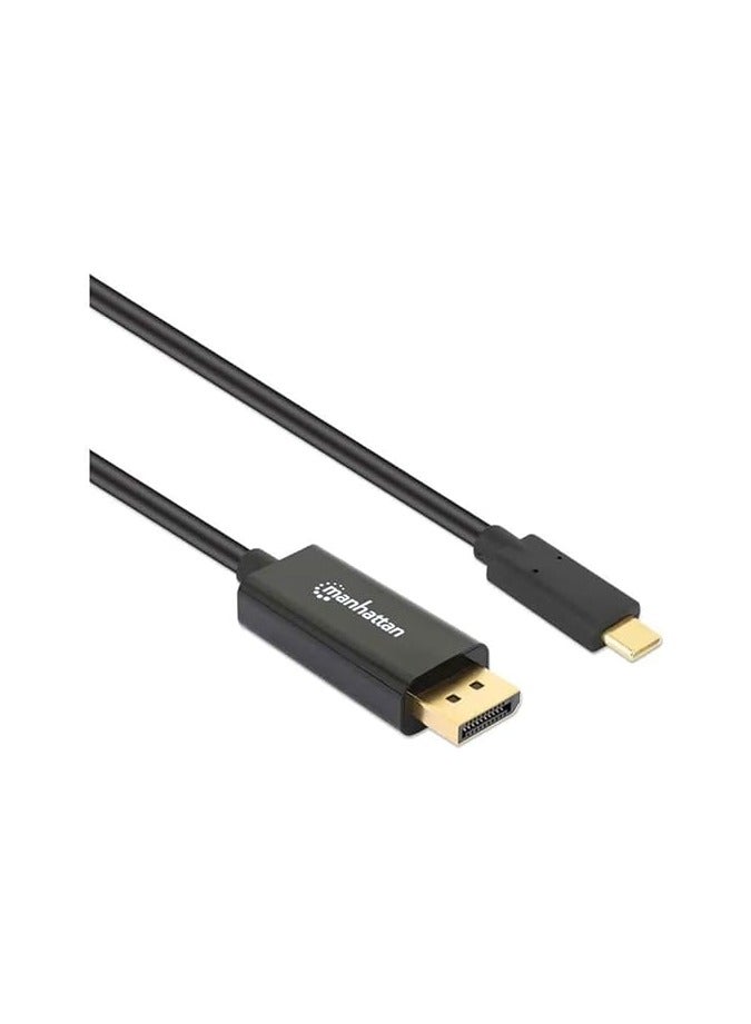 Manhattan 154260 Cable, USB Type-C-Male/ DisplayPort-Male, 1m, Black, retailbox - Image 3