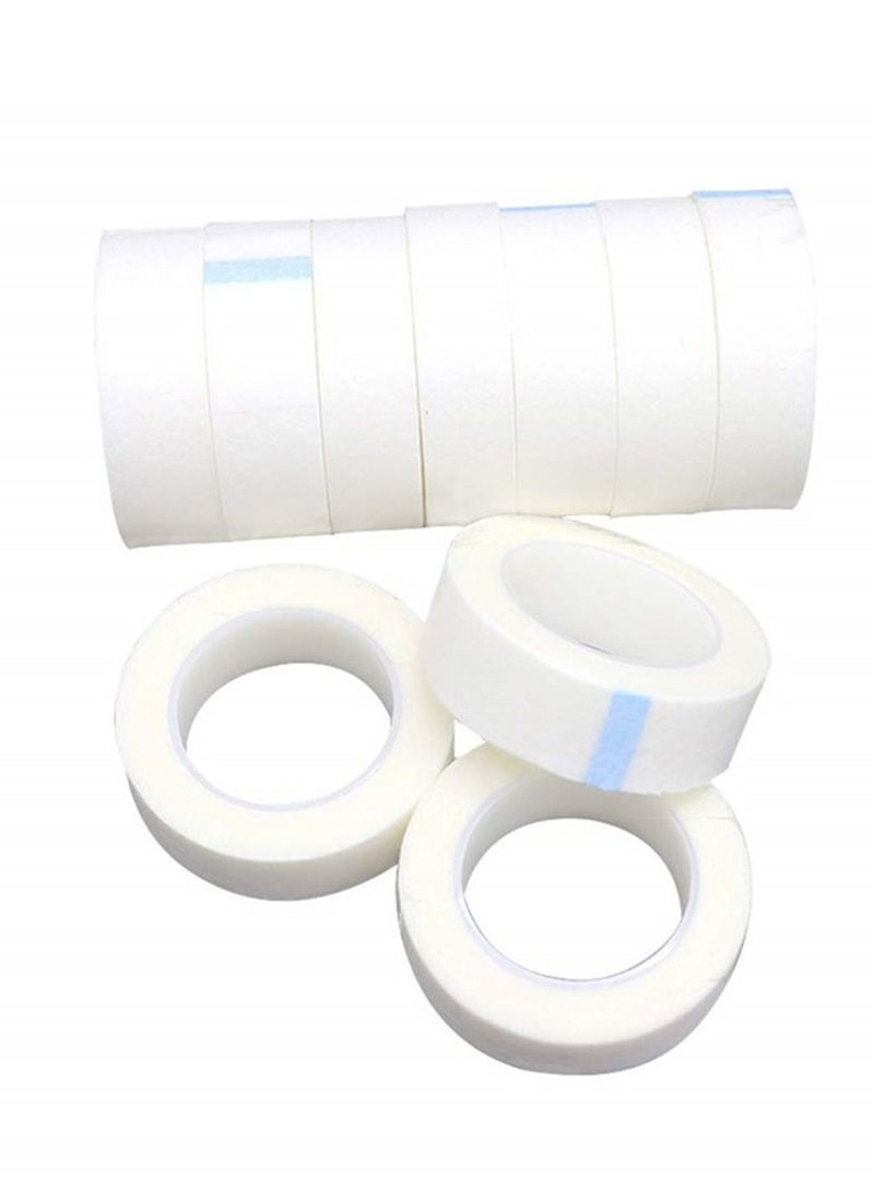 Generic Eyelash Extension Tape 10 Rolls Adhesive Fabric Eyelash Tapes, Micropore Medical Tape for Eyelash Extension, Adhesive Fabric Tape for Eyelash Extension Supply, 0.5 inch x 10 Yards  - Image 1