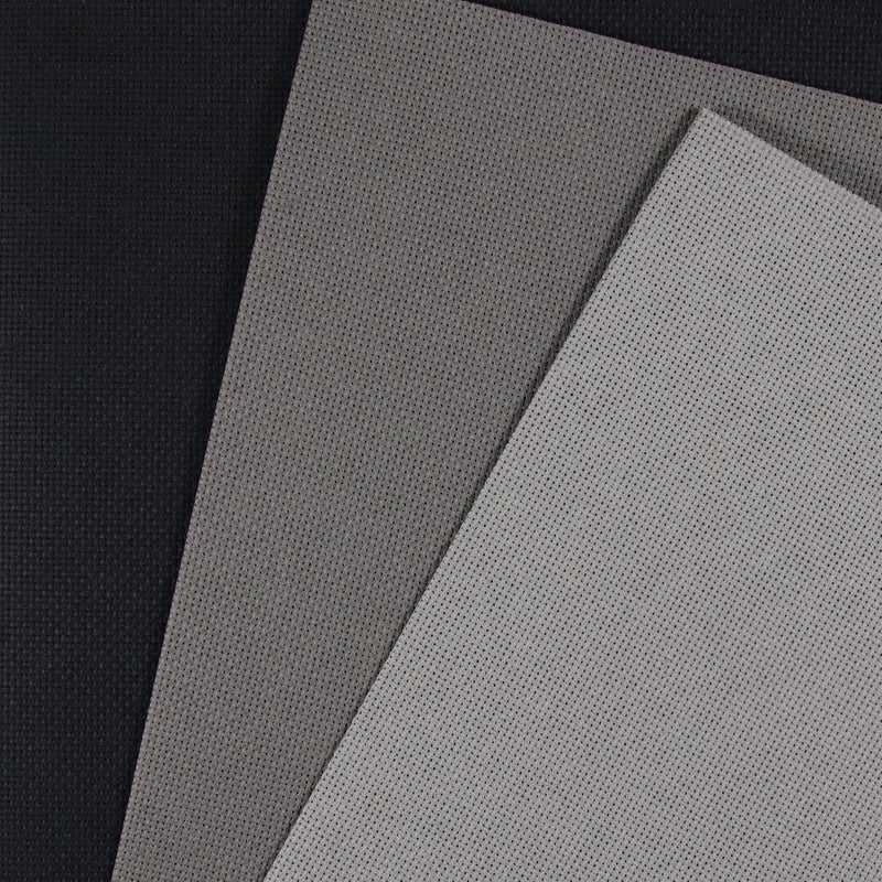 KCS 3 pc of 12" x 18"(30cmx45cm) 18CT Counted Cotton Aida Cloth Cross Stitch Fabric (Medium Grey+Dark Grey+ Black) - Image 2