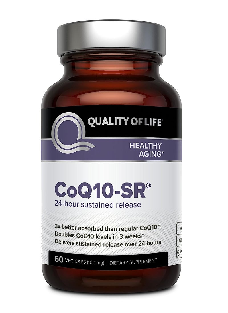 كوالتي أوف لايف - مكمل CoQ10-SR - 60 كبسولة - Image 1