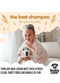 Buddy Oatmeal Dog Shampoo Shampoo for Dogs with Irritated Skin Relieving and Rehydrating With Aloe Vera and Pro Vitamin B5 500ml  - Image 4