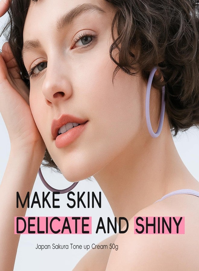 Easilydays Sakura Tone-Up Cream, Quick Skin Tone Balancer, Evens Out Complexion, No Makeup Natural Look, Delicate & Shine Skin, Long-Lasting Hydrating & Oil Control Glow Face Cream, Vegan, 1.76 Oz - Image 2