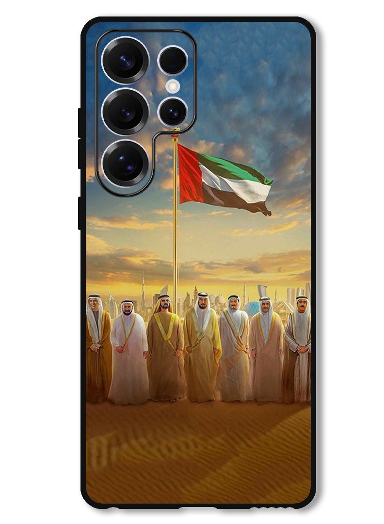 Theodor Protective Case Anti Scratch Shock Proof Bumper Cover For Samsung Galaxy S25 Ultra Uae Flag Uae Rulers - Image 1