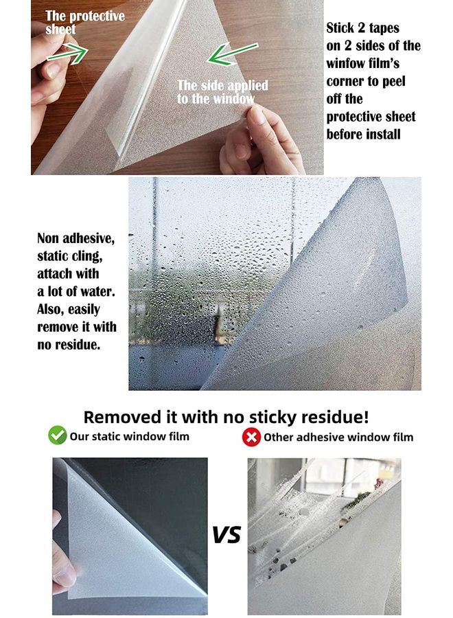 NIBEMINENT Decorative Window Film Clear - Image 5