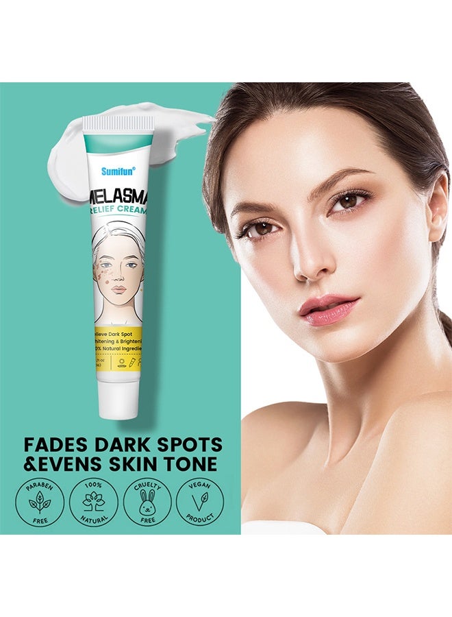 Sumifun Melasma Relief Cream，Pigmentation Removal Cream For Face, Freckle Remover Cream, Dark Spot Corrector Cream 20G - Image 5