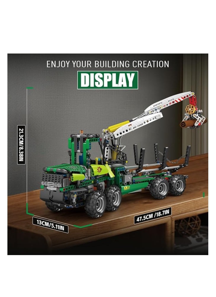 mould king 19006 Educational Pneumatic Forest Machine Building Block Toys, MOC Forest Tractor Building Set Construction Vehicles Model, Gift Toy for Boys & Girls Collections Enthusiasts (938+ Pieces)  - Image 5