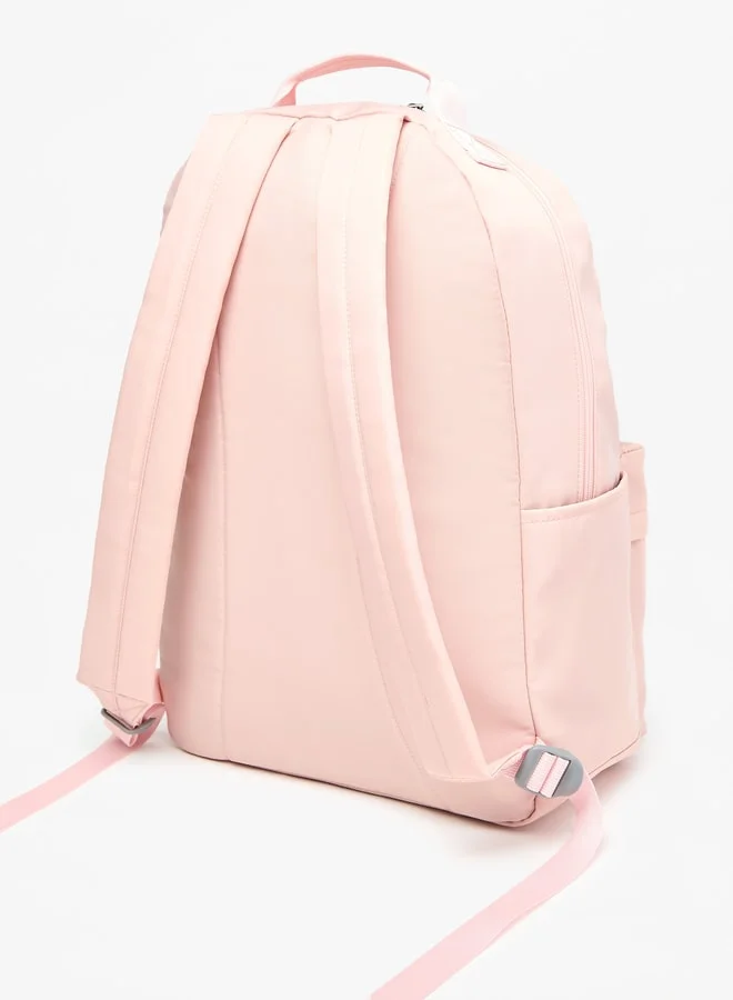 Kappa Girls Logo Print Backpack with Adjustable Straps and Pencil Pouch - 45x15x32 cm