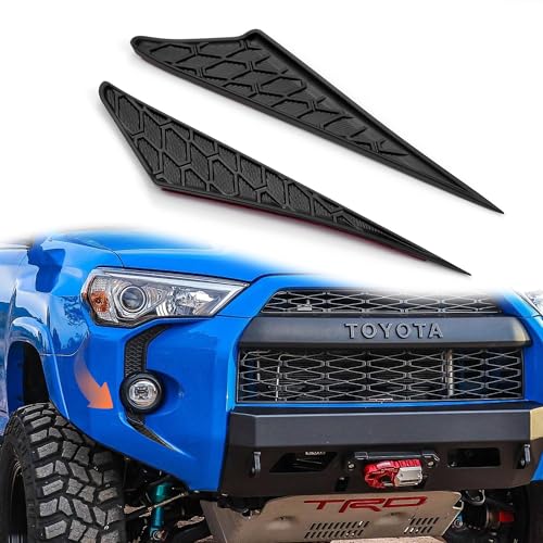 Bolaxin Front Fog Light Decals Compatible with 20142024 Toyota 4Runner Accessories ABS Plastic Bumper Grill Trim Accessories Black - Image 1