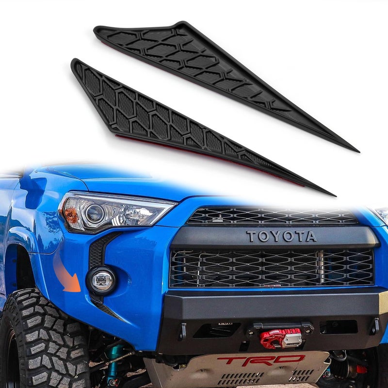 Bolaxin Front Fog Light Decals Compatible with 20142024 Toyota 4Runner Accessories ABS Plastic Bumper Grill Trim Accessories Black - Image 3