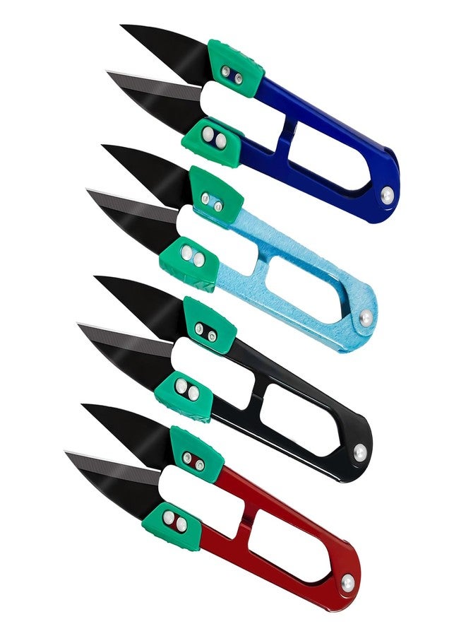 SHUNCHG 4Pcs Sewing Scissors Fabric Scissors Yarn Thread Cutter Embroidery Crochet Scissors Small Snips Trimming Nipper Thread Snips Pruning Shears for DIY Projects,Crafts,Garden,Bonsai - Image 1