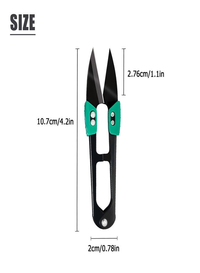SHUNCHG 4Pcs Sewing Scissors Fabric Scissors Yarn Thread Cutter Embroidery Crochet Scissors Small Snips Trimming Nipper Thread Snips Pruning Shears for DIY Projects,Crafts,Garden,Bonsai - Image 2