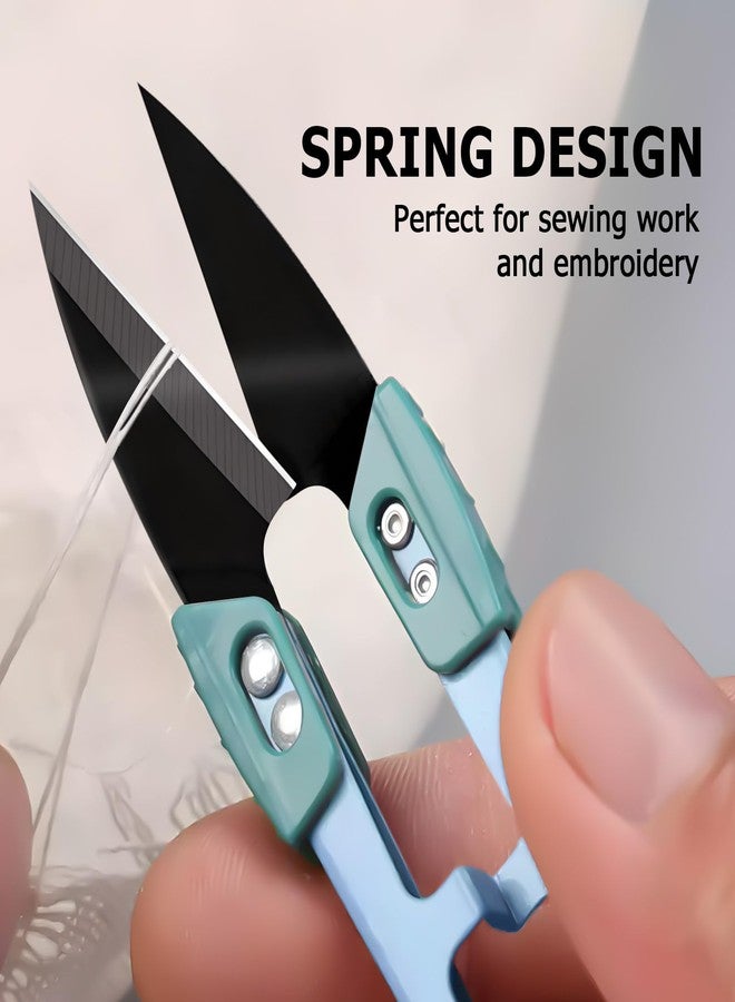 SHUNCHG 4Pcs Sewing Scissors Fabric Scissors Yarn Thread Cutter Embroidery Crochet Scissors Small Snips Trimming Nipper Thread Snips Pruning Shears for DIY Projects,Crafts,Garden,Bonsai - Image 4