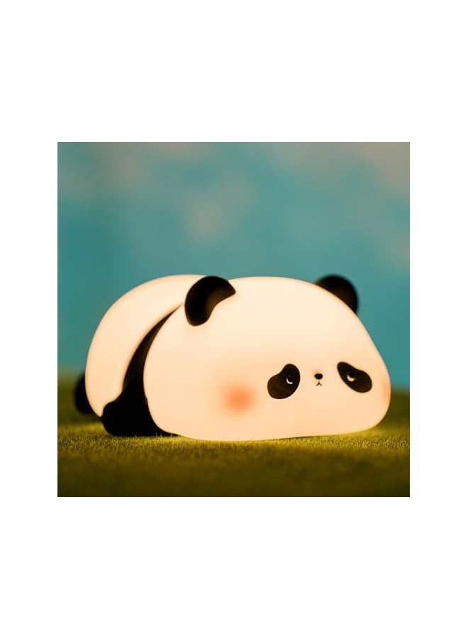 The Bros Cute Panda Night Light, LED Squishy Novelty Animal Night Lamp, 3 Level Dimmable Nursery Nightlight for Breastfeeding Toddler Baby Kids Decor, Cool Gifts Kids (Panda Pangda) - Image 2