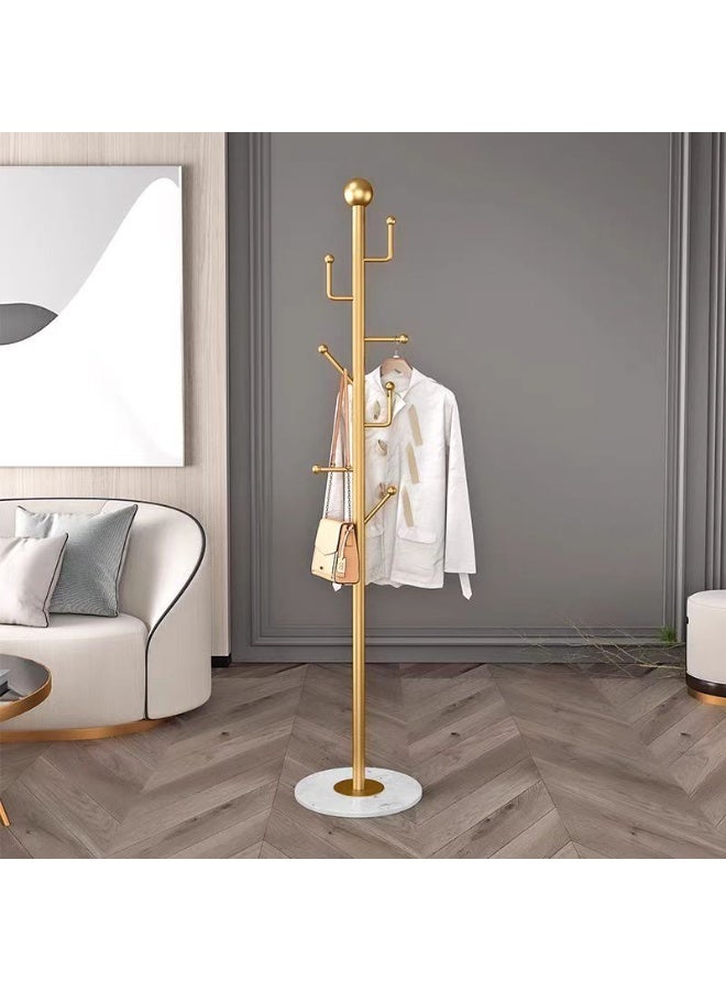 POWER (Black) Coat rack, marble base freestanding hanger, metal coat rack, space saving hanger storage rack for hanging clothes, handbags, umbrellas - Image 2