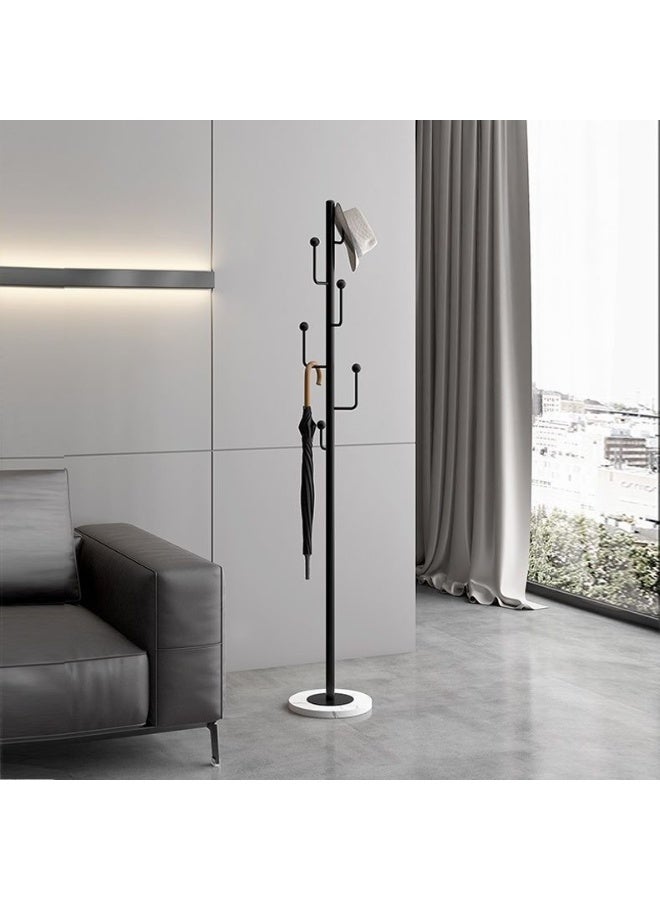 POWER (Black) Coat rack, marble base freestanding hanger, metal coat rack, space saving hanger storage rack for hanging clothes, handbags, umbrellas - Image 5