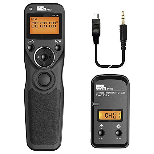 Pixel TW-283 DC2 Wireless Shutter Remote Release Control Intervalometer FSK 2.4GHz Compatible for Nikon Digital SLR Cameras D5000 D5100 D5200 D5300 D5500 D90 D7000 D7100 D7200 - Image 1