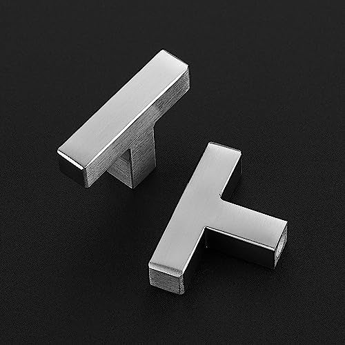Ravinte Decor 30 Pack Brushed Nickel Cabinet Knobs Kitchen Cabinet Knobs Silver Cabinet Pulls for Kitchen Cabinet Drawer Stainless Steel Dresser Knobs for Cabinet Hardware 2in Length Single Hole Square - Image 3