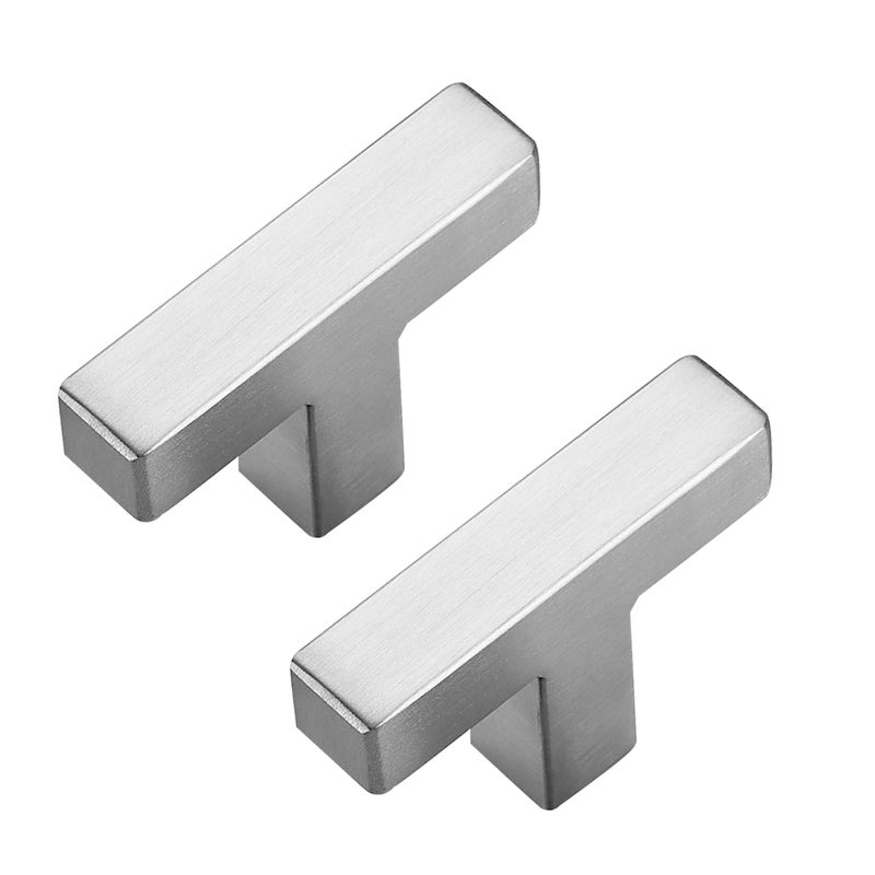 Ravinte Decor 30 Pack Brushed Nickel Cabinet Knobs Kitchen Cabinet Knobs Silver Cabinet Pulls for Kitchen Cabinet Drawer Stainless Steel Dresser Knobs for Cabinet Hardware 2in Length Single Hole Square - Image 2