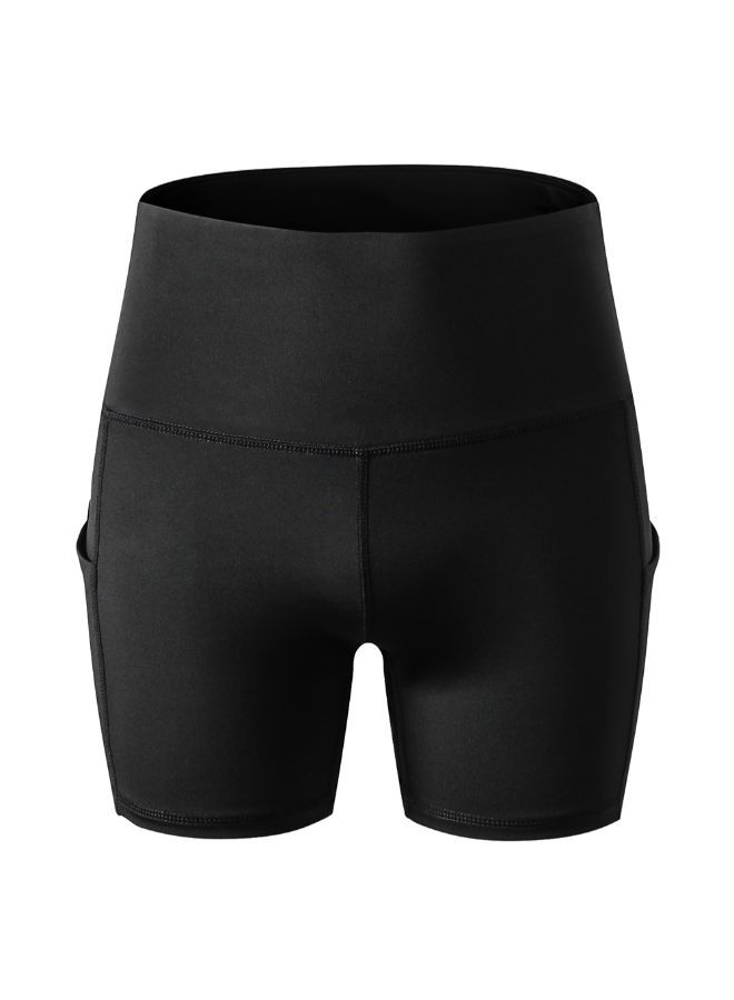 NIBEMINENT High Waist Yoga Shorts With Pocket XXL - Image 1
