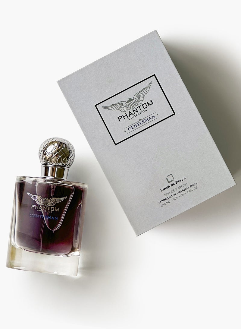 Linea De Bella Phantom Collection Gentlemen EDP 100ML | Long Lasting Perfume for Men with Patchouli & Leather | Extrait Perfume Gift for Men - Image 2