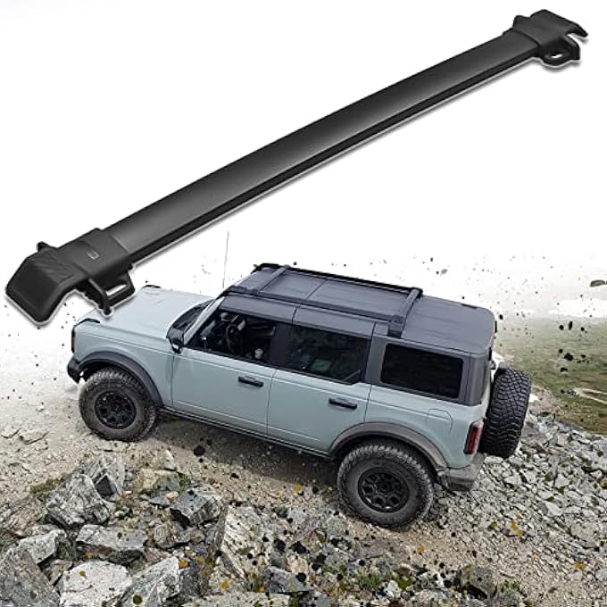 rayihni Single Cross Bar Fit for 2021-2024 Ford Bronco, Roof Rack Cross Bar Cargo Accessory (Except Bronco Sport) - Image 2