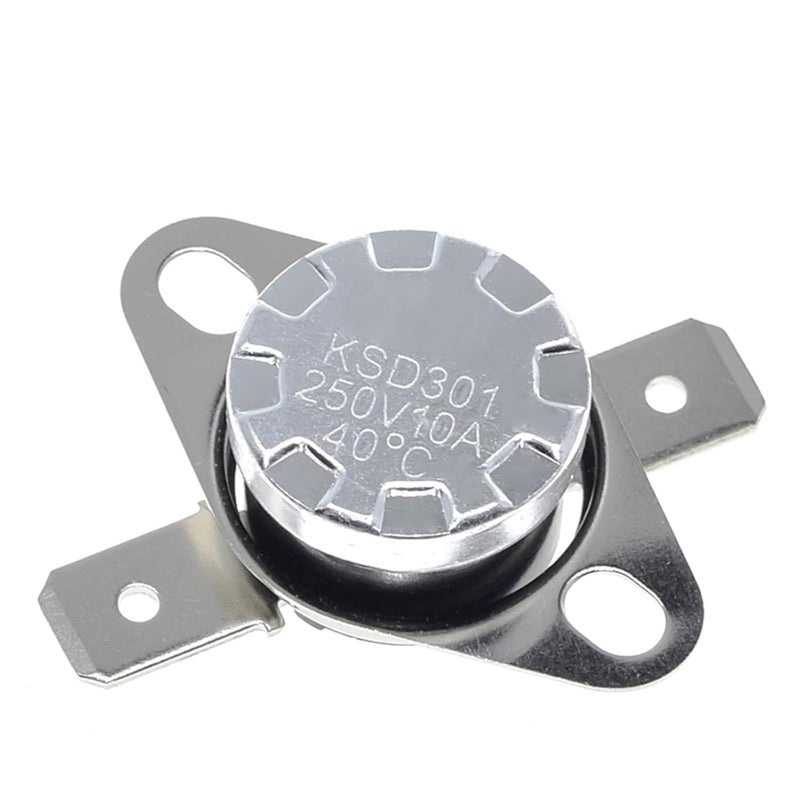KSD301 NC Thermostat Thermal Control Switch 80 Degree 40C To 135C 250V 10A - Image 3