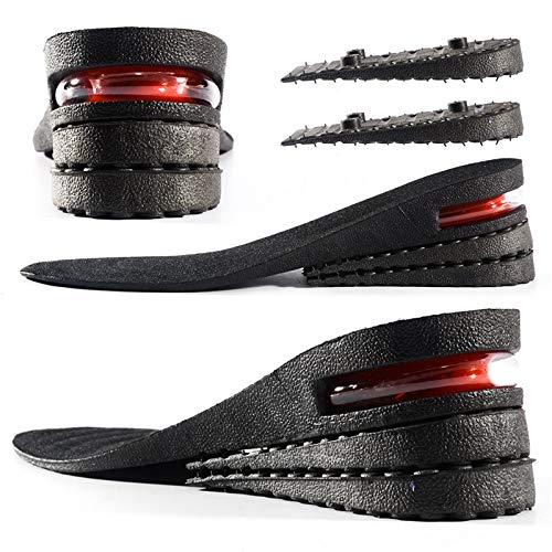XINIFOOT Height Increase Insole 3Layer Air Cushion Heel Insert Lift Shoes Insole for Men and Women Invisible Elevator Adjustable Insoles Full Pad 24 Inch - Image 1
