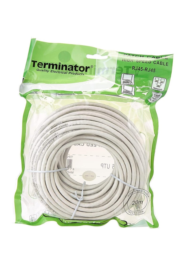 Terminator High Speed Patch Cable CAT6 20 Meters TPCC-20M