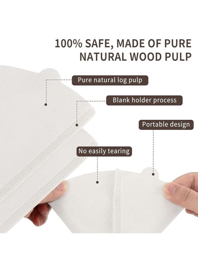 Generic - 01 Filter Paper for American Coffee Drip 100 Pieces, Suitable for Black Coffee Maker - Image 1