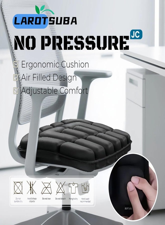 LAROTSUBA Inflatable Seat Cushion,Hemorrhoid Pillow,Pressure Ulcer Cushions,Donut Pillow,Bed Sore Pressure Relief Seat Cushions for Butt,Postpartum,Home Living,Car,Office - Image 2