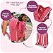 Badger Basket Doll Travel Backpack for Dolls Stylish Durable Carrying Case with Clear Storage Pockets Best for OntheGo Play and Doll Accessories Design in Pink White Stars - Image 3