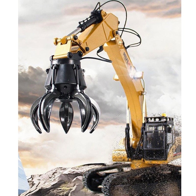 Huina 580 All-Alloy Excavator 23-Channel Artificial Engineering Vehicle Toy Large Digger Model - Accessories - Image 4