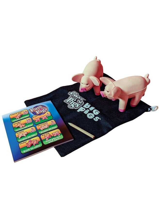 Winning Moves Pass The Pigs Big Pigs by Winning Moves Games USA, Hysterical Pig-Dice Rolling Game with Oversized Foam Pigs for 2 to 4 Players, Ages 8 + - Image 2