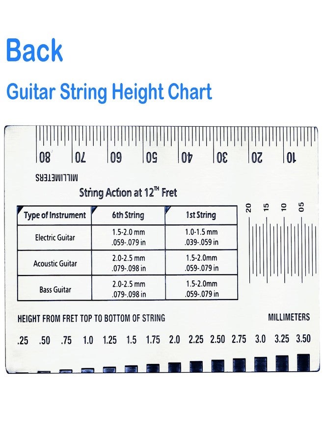 Junlego Guitar Action Gauge Guitar String Height Gauge - Image 3